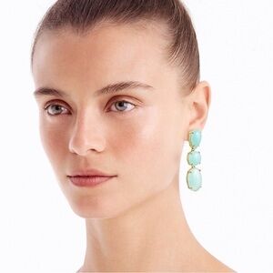 J. crew vintage drop stone earrings